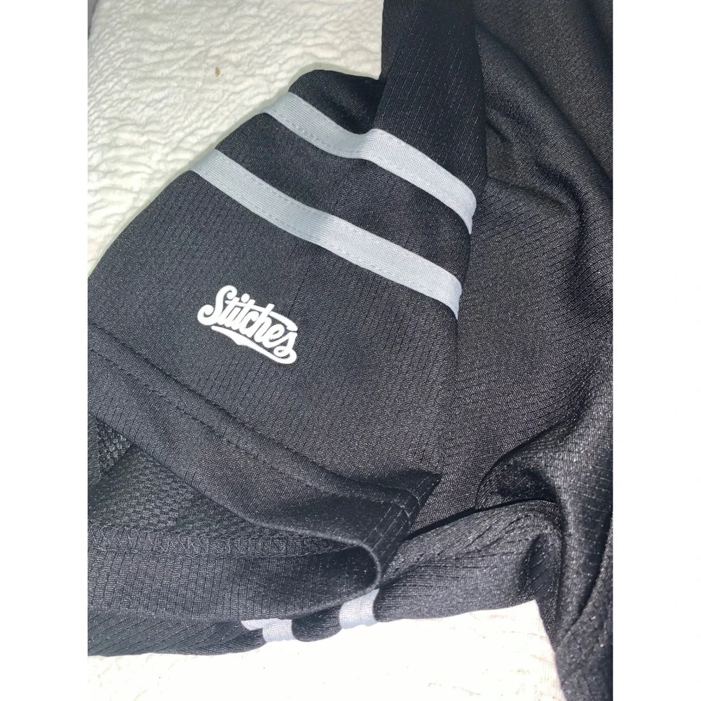 Stitches Los Angeles Dodgers MLB‎ Baseball Jersey Black White Mens XL New OOP